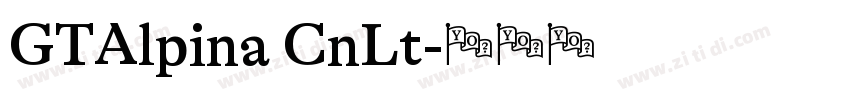 GTAlpina CnLt字体转换